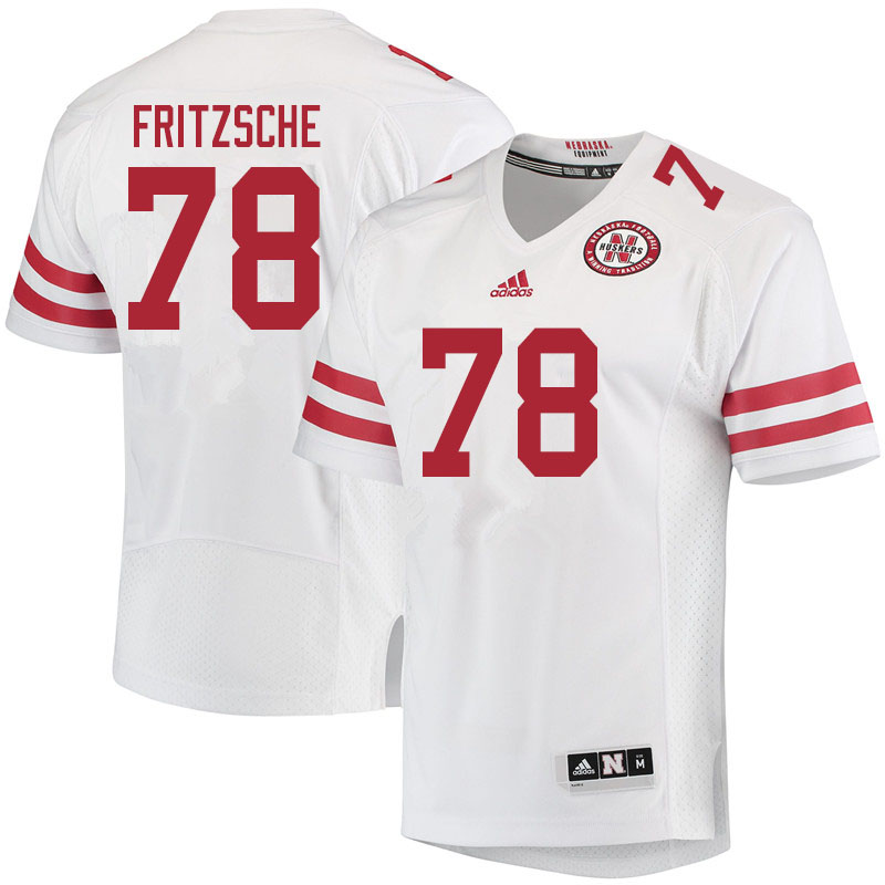 Youth #78 Jimmy Fritzsche Nebraska Cornhuskers College Football Jerseys Sale-White